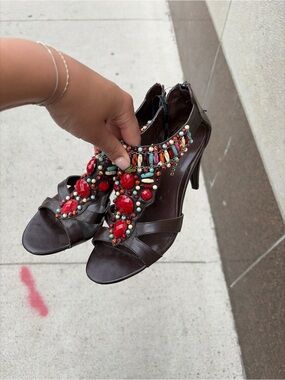 Ann Marino Beaded Heels
